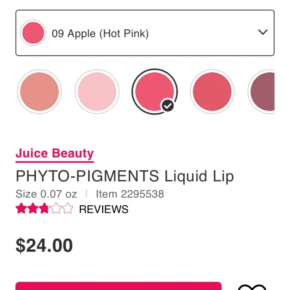 Juice beauty phyto-pigments liquid‎ lip. New in box